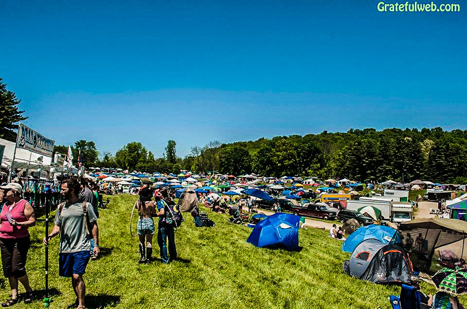 camping out in Legend Valley, Ohio