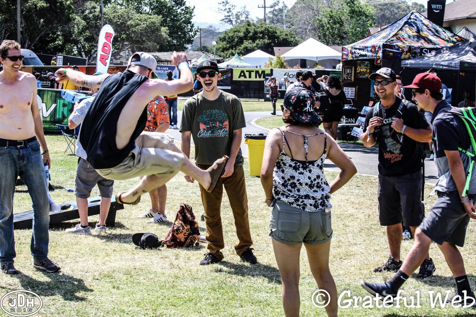 some hacky sack at Cali Roots