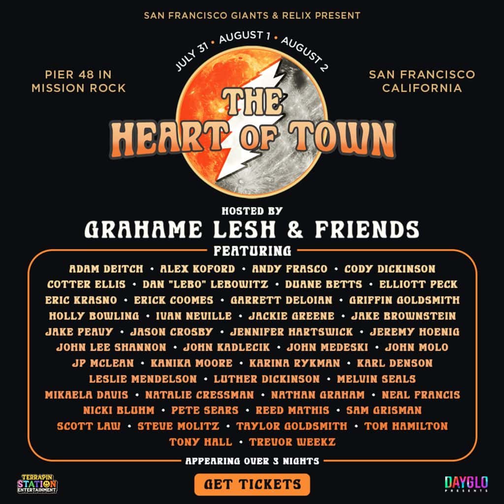 Grahame Lesh & Friends To Host Three-Night Concert Series At Pier 48 Celebrating Grateful Dead’s 60th Anniversary