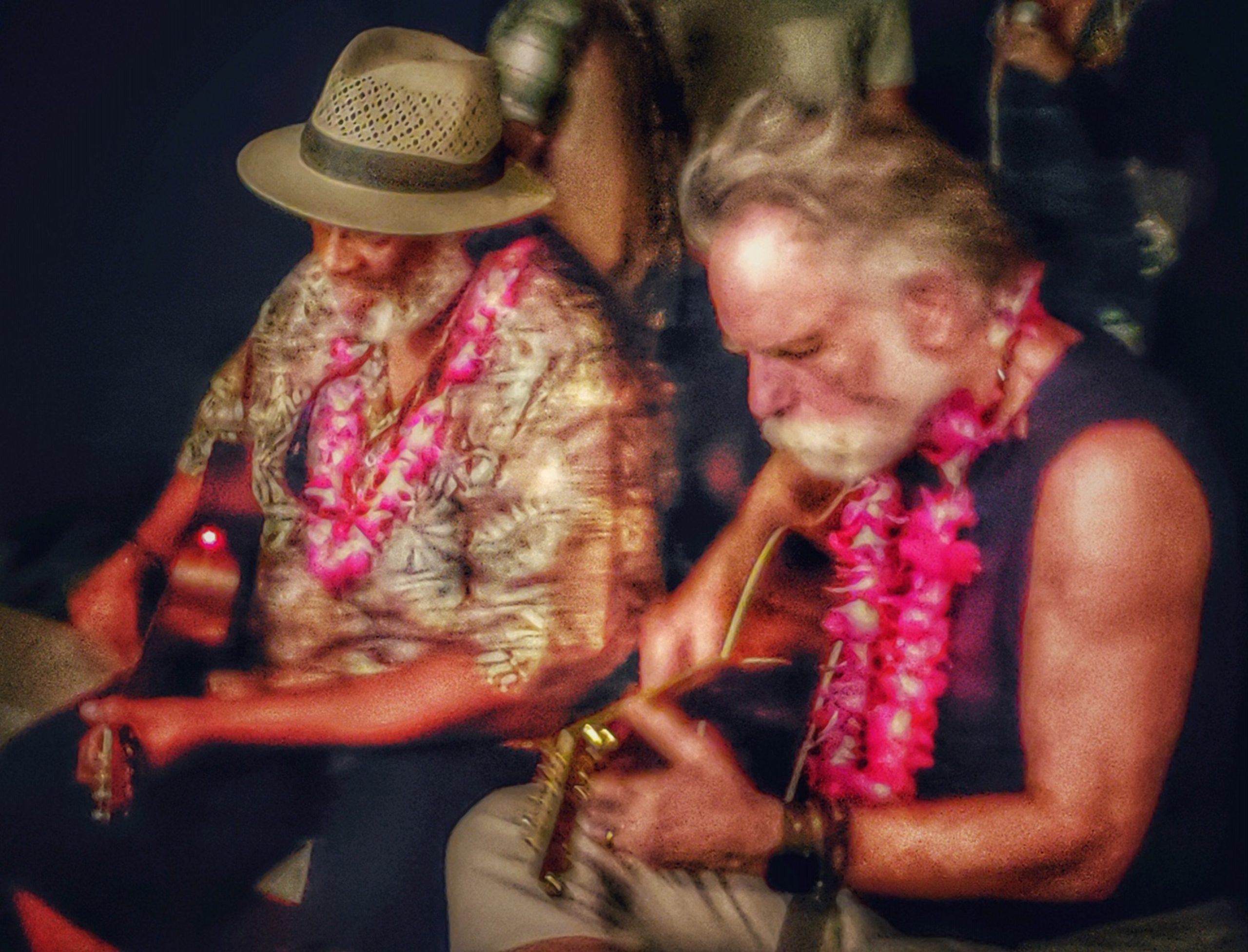 Taj with Bobby Weir - photo by Jack Rajca