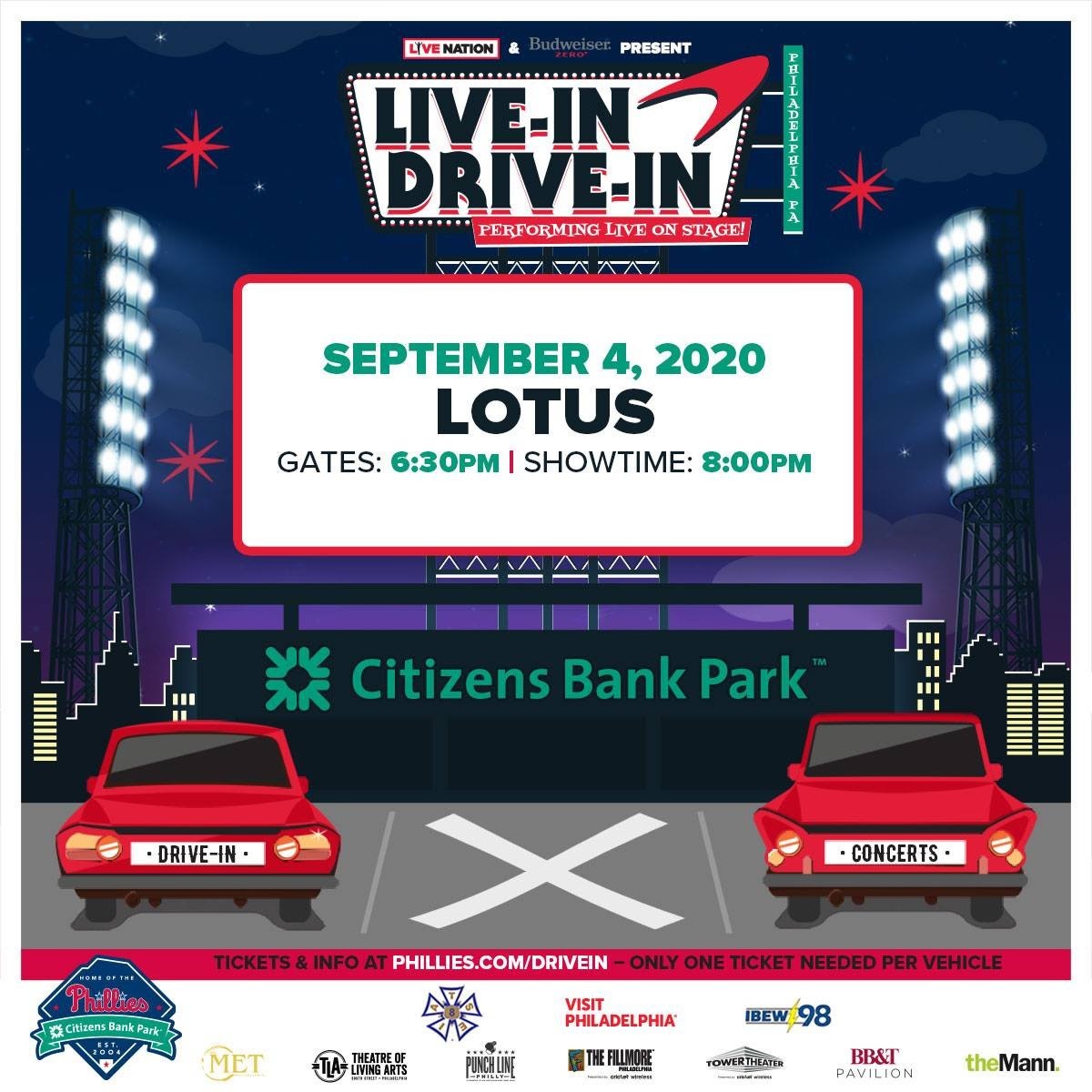 Performing Live On Stage September 4th at Citizens Bank Park in Philadelphia