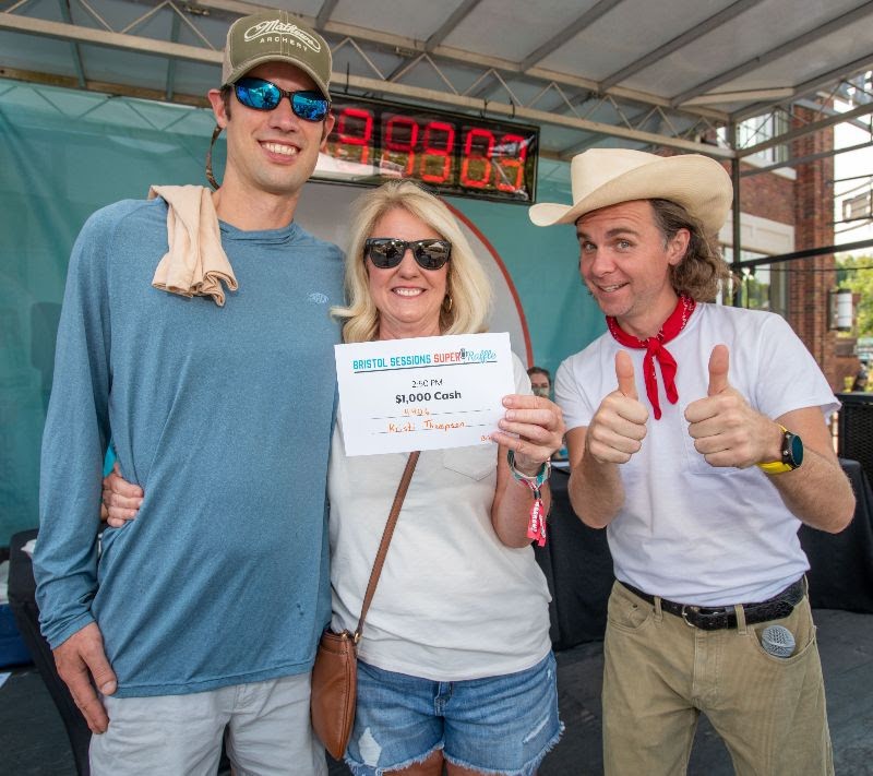 Bristol Sessions Super Raffle winner Kristi Thompson takes home $1,000!