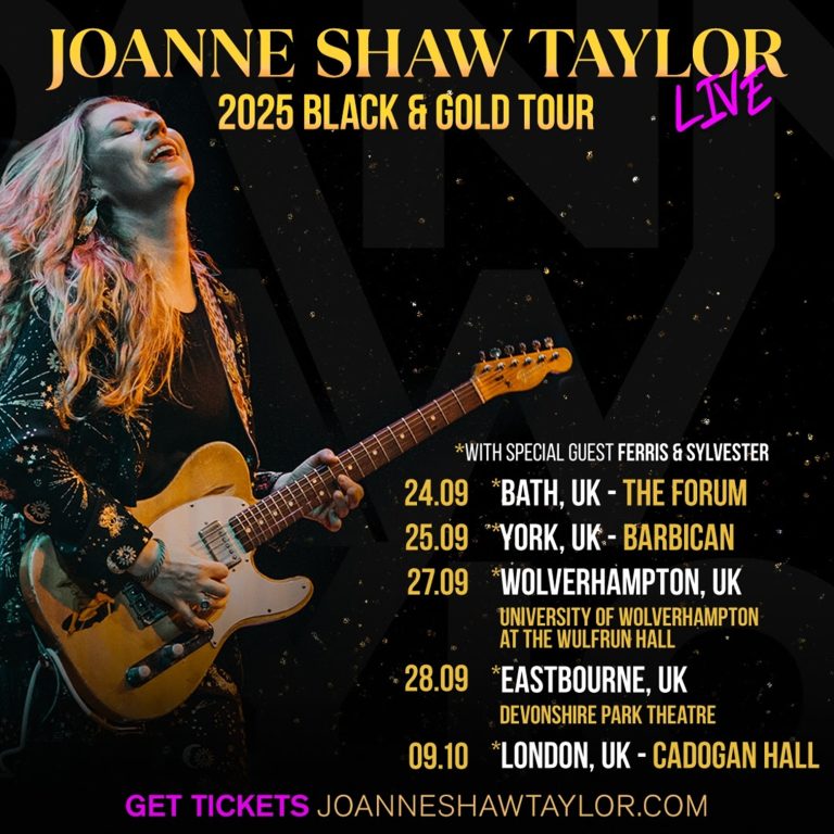 Joanne Shaw Taylor announces 2025 "Black & Gold" UK Tour