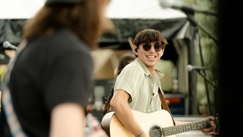 Wyatt Flores kicking off the inaugural In the Pines concert event in Historic Downtown Bristol, Tenn.-Va. © Birthplace of Country Music, photographer: Stephanie Nardi