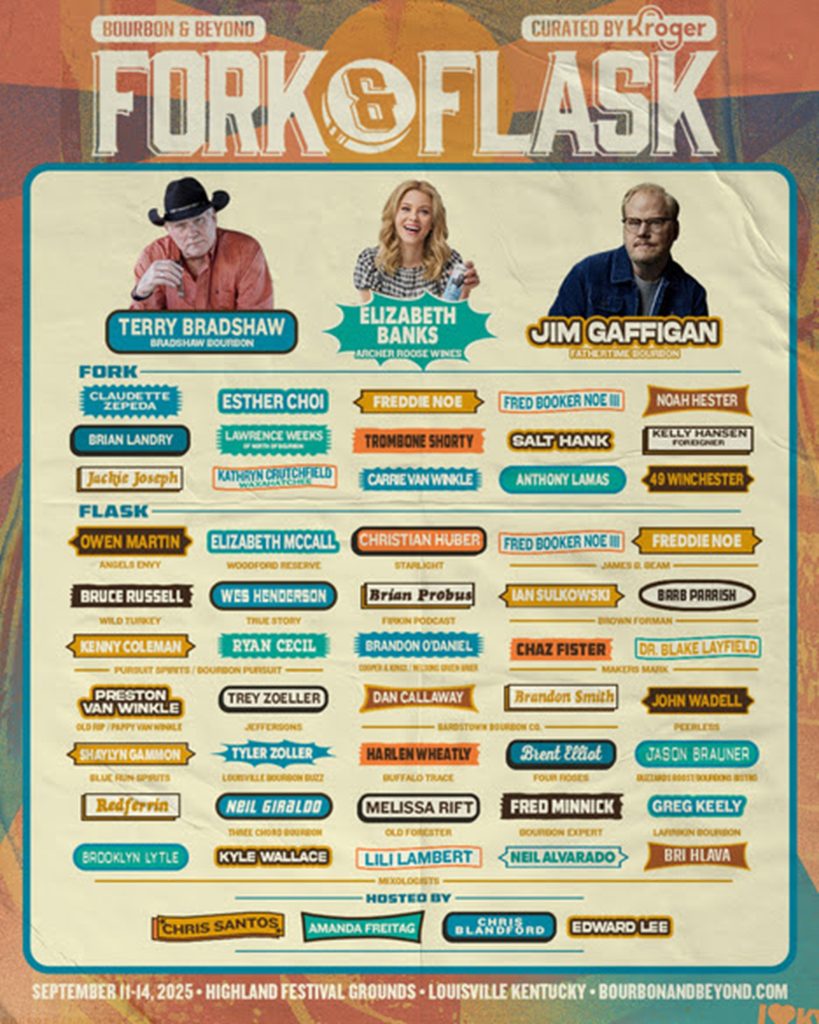 Phish (Two Sets) Headlines Friday Bourbon & Beyond as Celebrity Chefs Freitag, Lee & Santos Serve Up “Fork & Flask” — Sept. 11–14 in LouisvilleLouisville