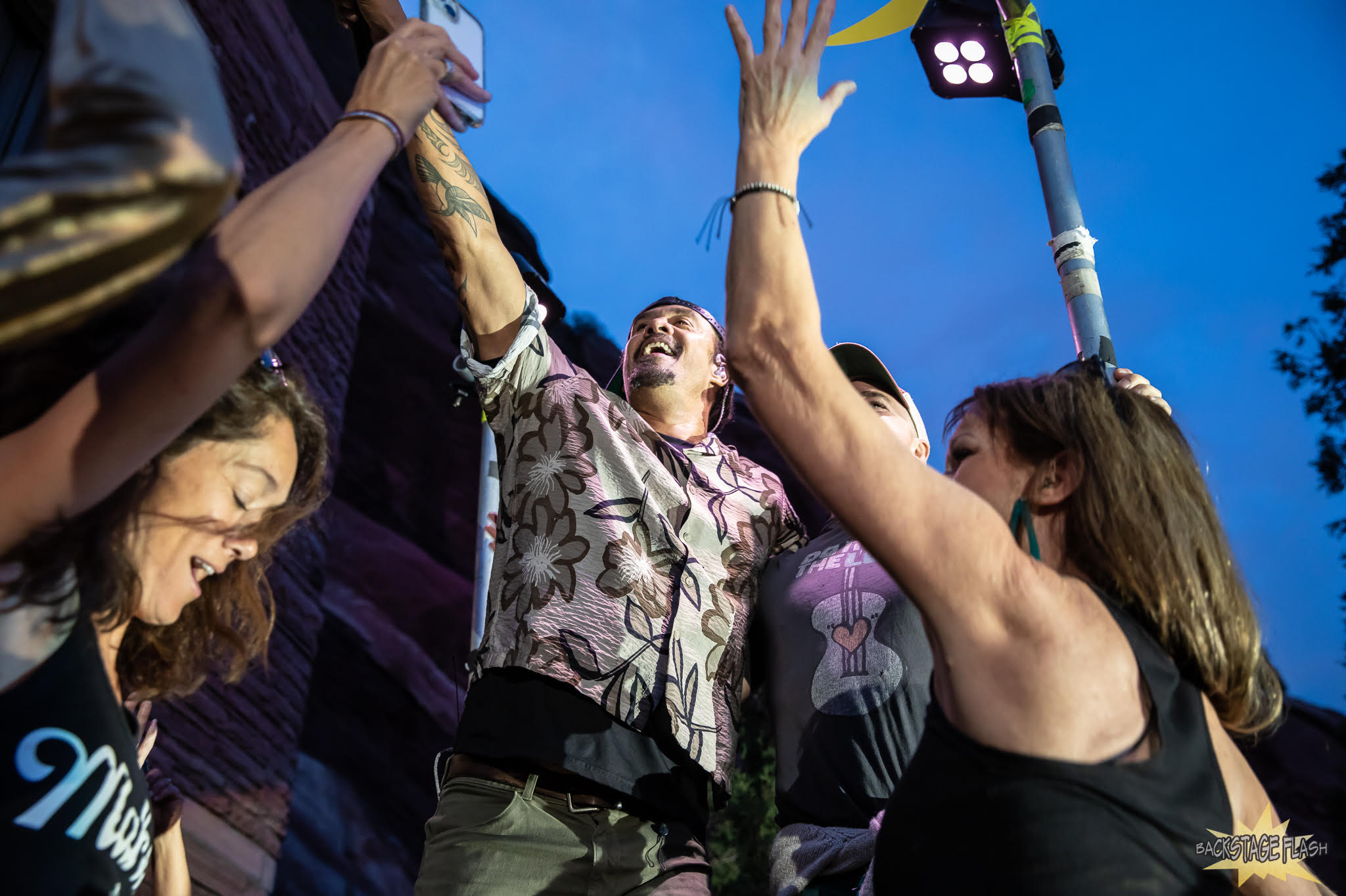 Michael Franti in the Red Rocks audience