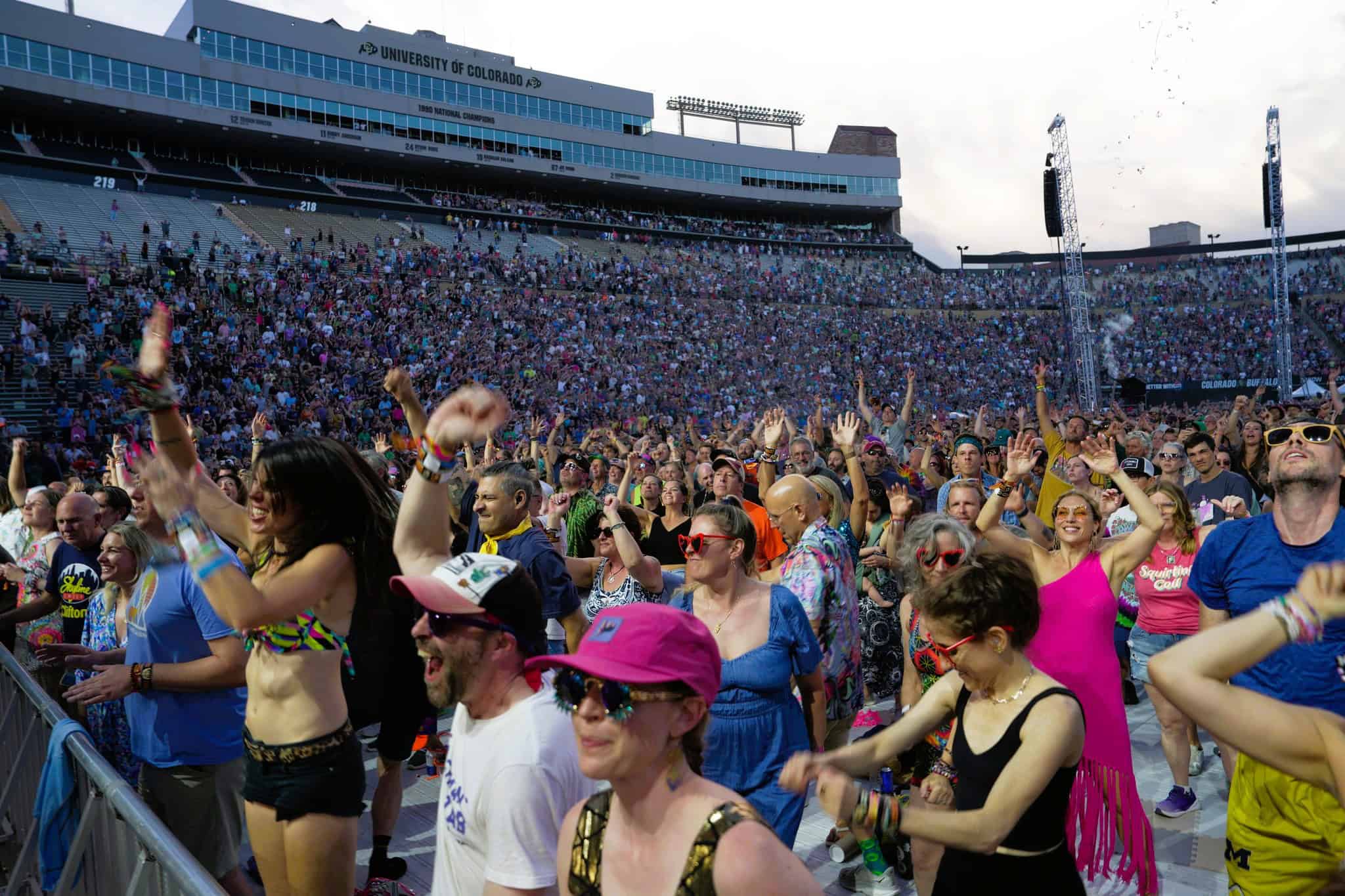 Phish Phans giving Deion Sanders' field a nice work out!