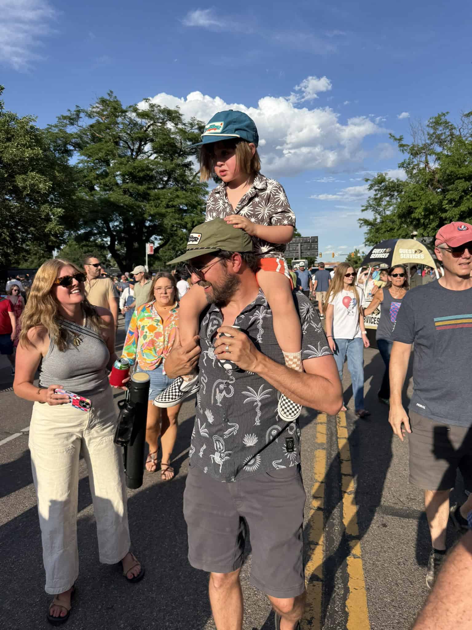 Phans of all ages getting ready for the show(s).