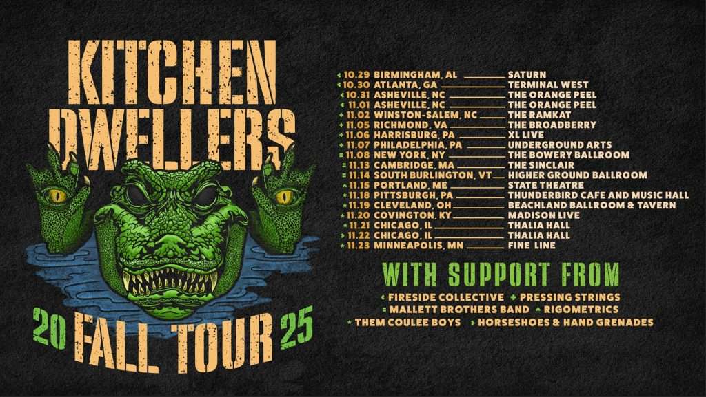 Kitchen Dwellers Announce 2025 Fall Tour Dates
