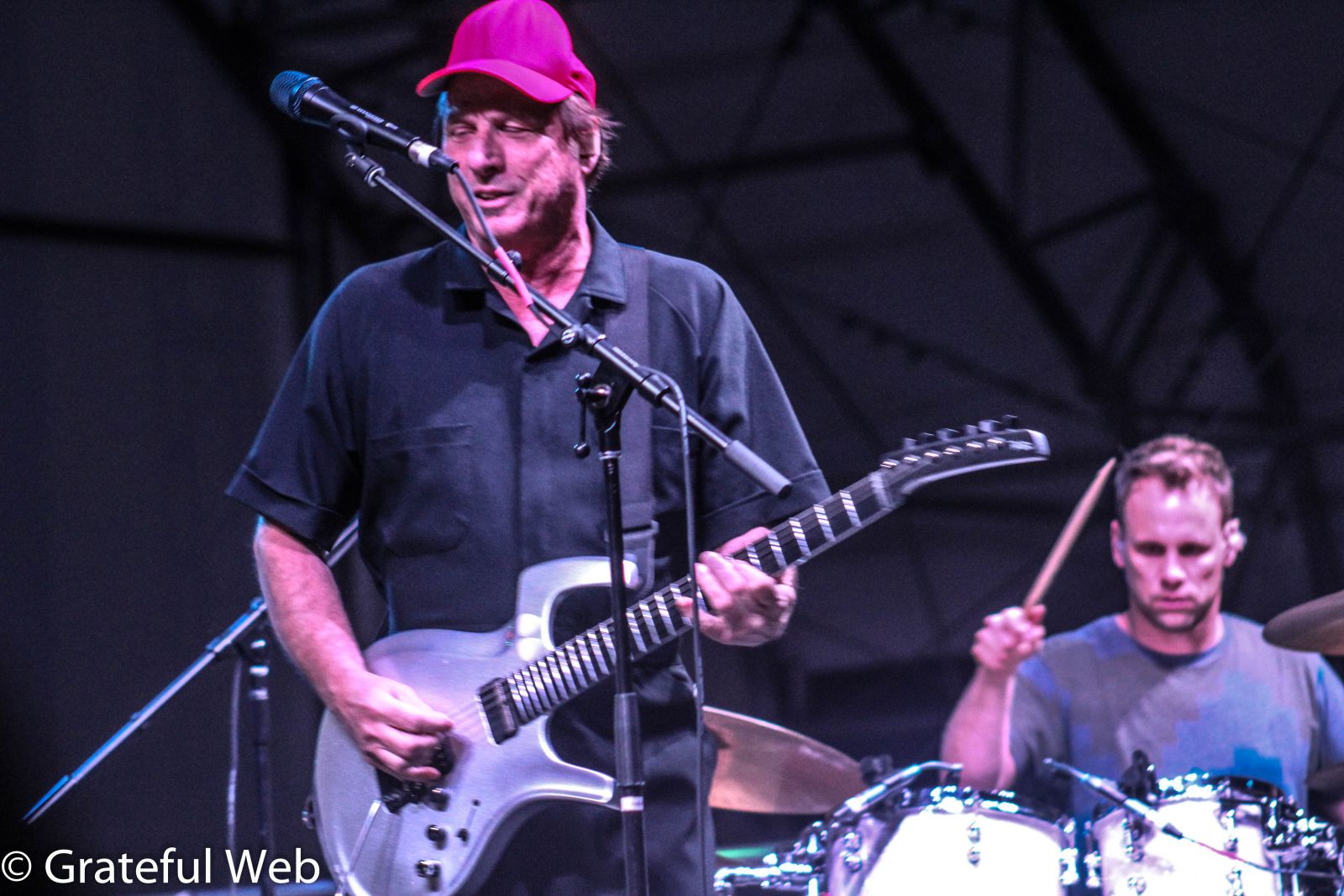 Adrian Belew with Umphrey's McGee's Kris Myers