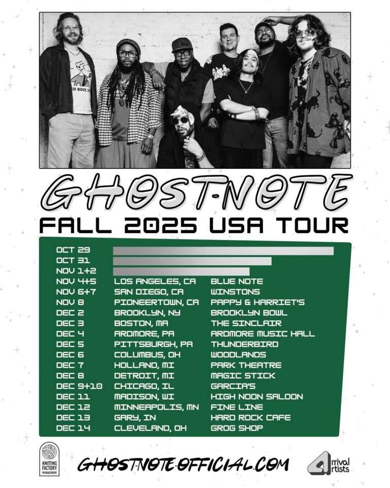 Ghost-Note Caps Off a Monumental Year with New Tour Dates Extending Through the End of 2025