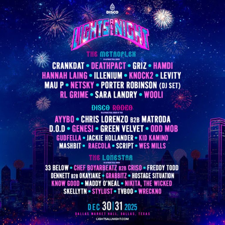 TEXAS’ LONGEST-RUNNING DANCE MUSIC FESTIVAL RETURNS TO DALLAS MARKET HALL THIS NEW YEAR’S EVE