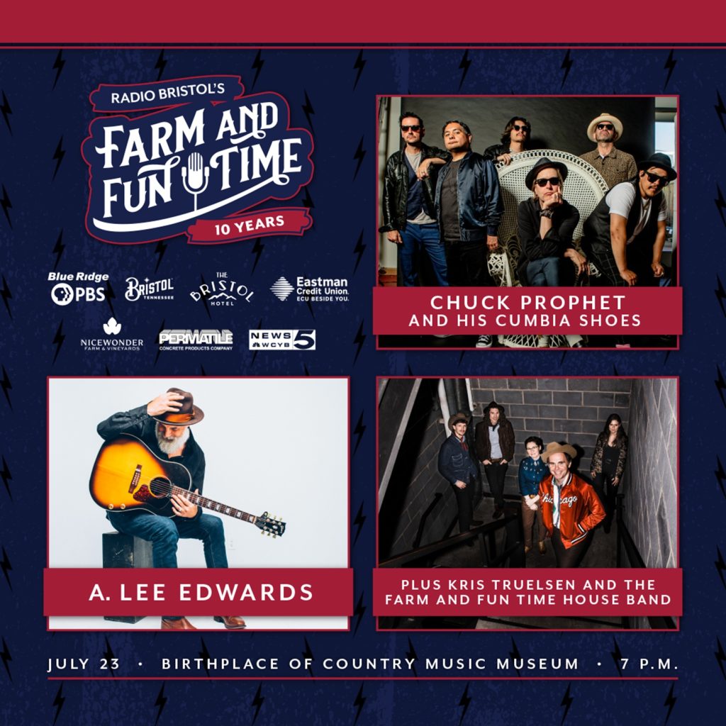 Two Weeks Away: Chuck Prophet & His Cumbia Shoes + A. Lee Edwards at Farm and Fun Time