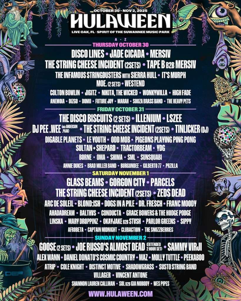 Hulaween reveals daily lineups and additional ticket options for 2025 edition