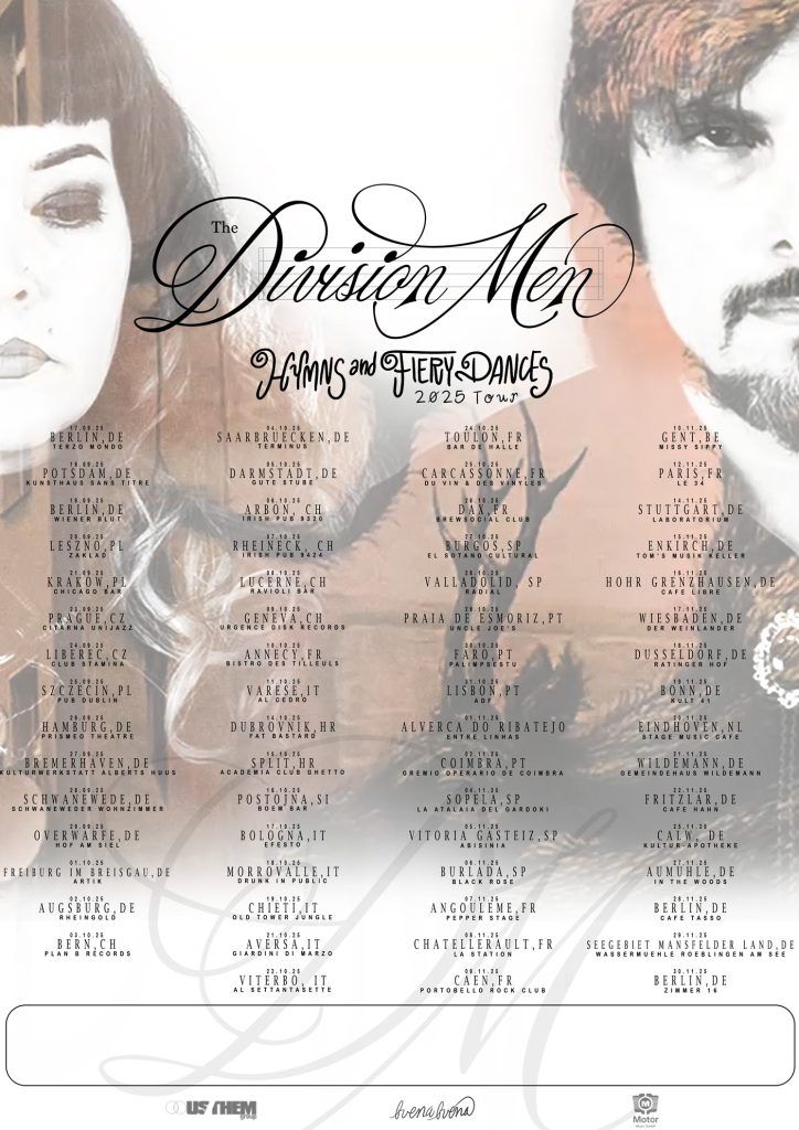 The Division Men Announce “Hymns and Fiery Dances” — Out August 22, 2025 (Motor Music/Buena Buena)