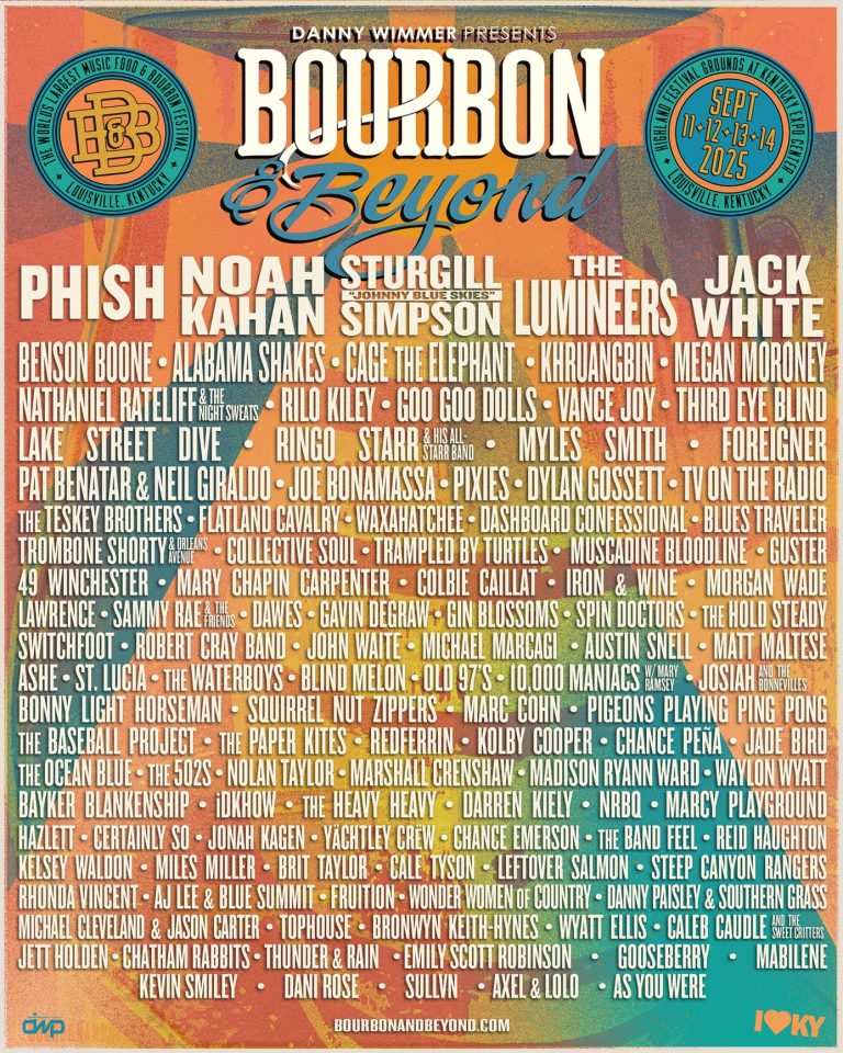 Bourbon & Beyond Set Times Announced; World’s Largest Bourbon, Food & Music Festival Features The Lumineers, Phish, Sturgill “Johnny Blue Skies” Simpson, Noah Kahan & Much More