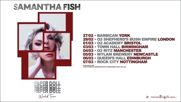 Samantha Fish announces "Paper Doll" February & March 2026 UK Tour