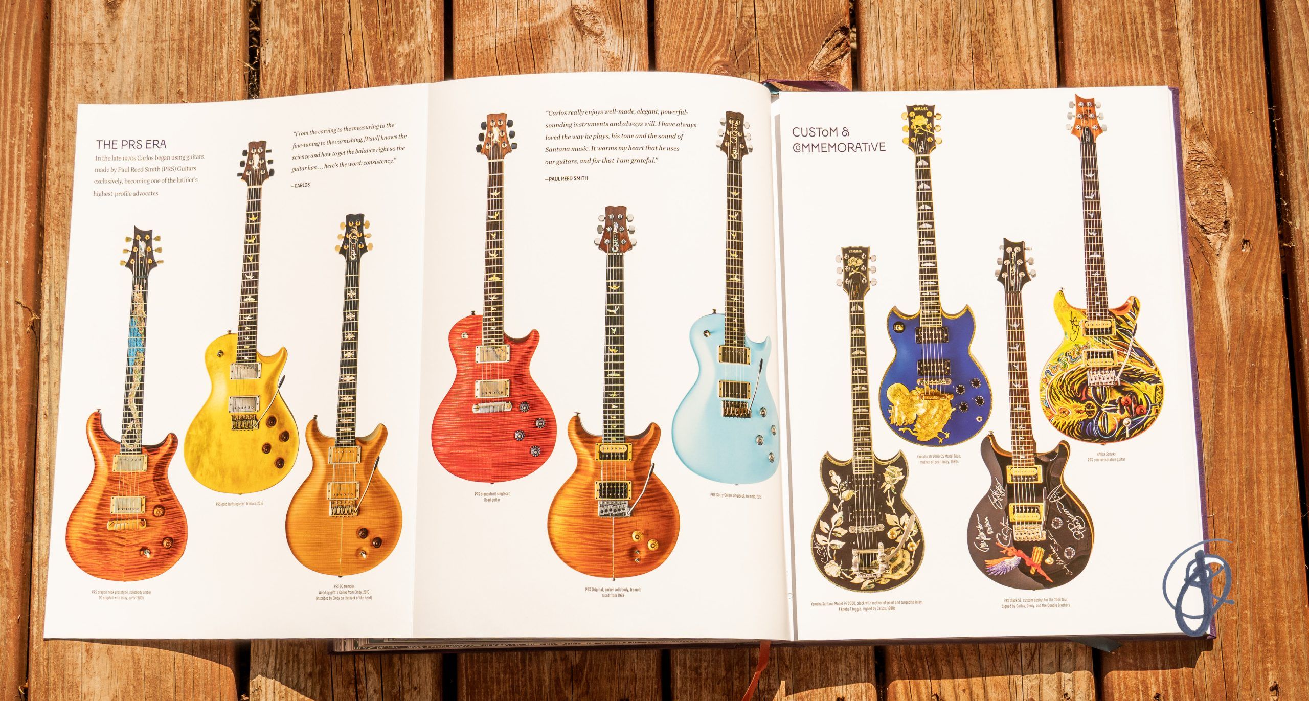 Custom & Commemorative Guitars | Carlos Santana Collection | Love Surrender Devotion 