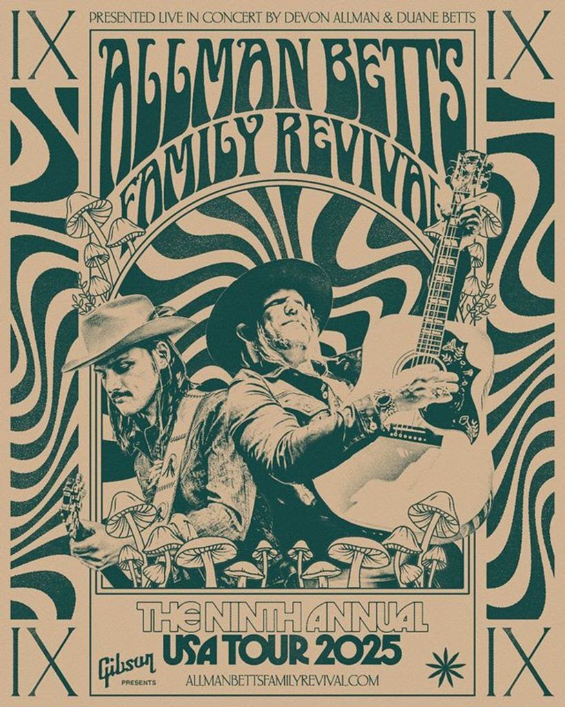 The ninth annual Allman Betts Family Revival Tour unveils dates and initial artist lineup