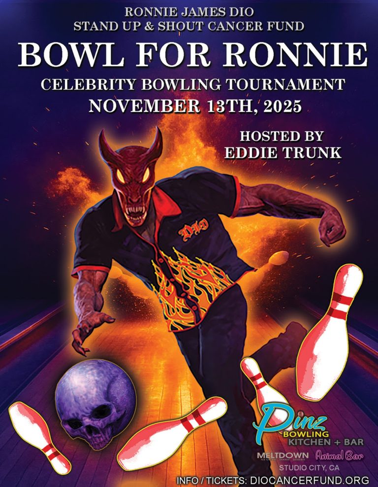 BOWL FOR RONNIE RETURNS NOVEMBER 13 TO BENEFIT THE RONNIE JAMES DIO STAND UP AND SHOUT CANCER FUND