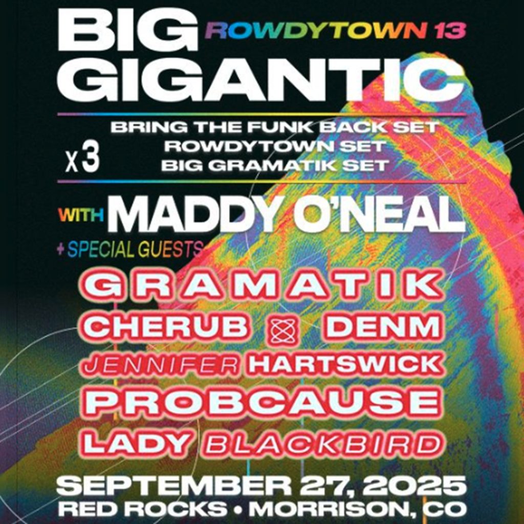 Big Gigantic Announces Rowdytown 13 at Red Rocks