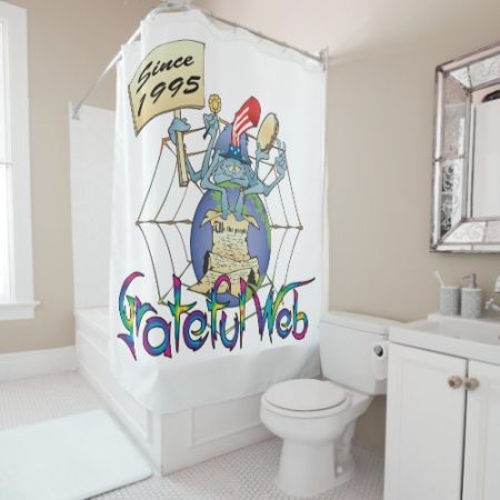 Grateful Web Spy Dye Shower Curtain