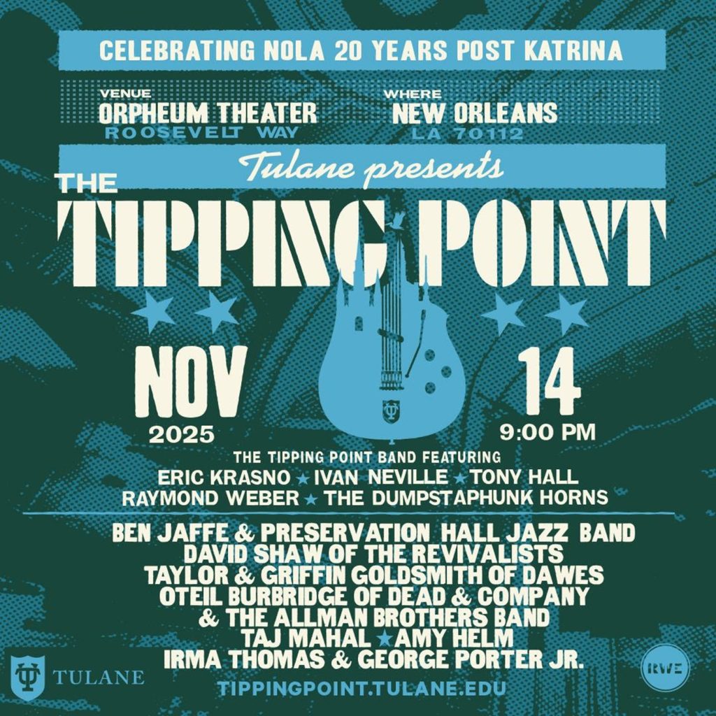 Preservation Hall Jazz Band, David Shaw, Dawes’ Goldsmiths & Oteil Burbridge Headline The Tipping Point 2025