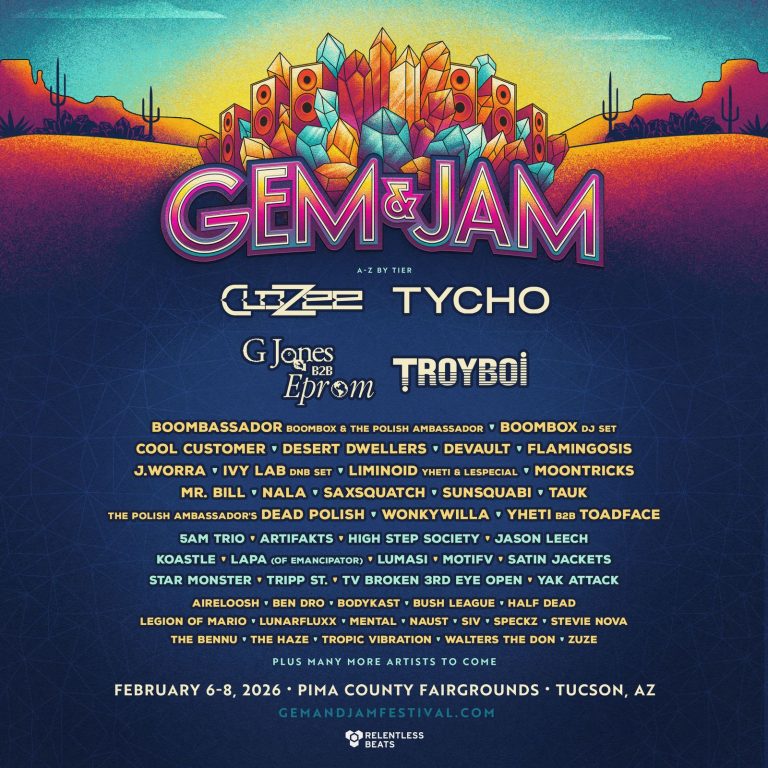 GEM & JAM RETURNS AFTER BRIEF HIATUS WITH MASSIVE 50+ ARTIST LINEUP