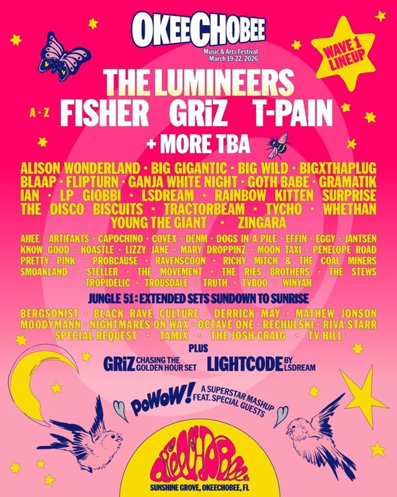 Okeechobee Fest Announces Wave One of 2026 Lineup