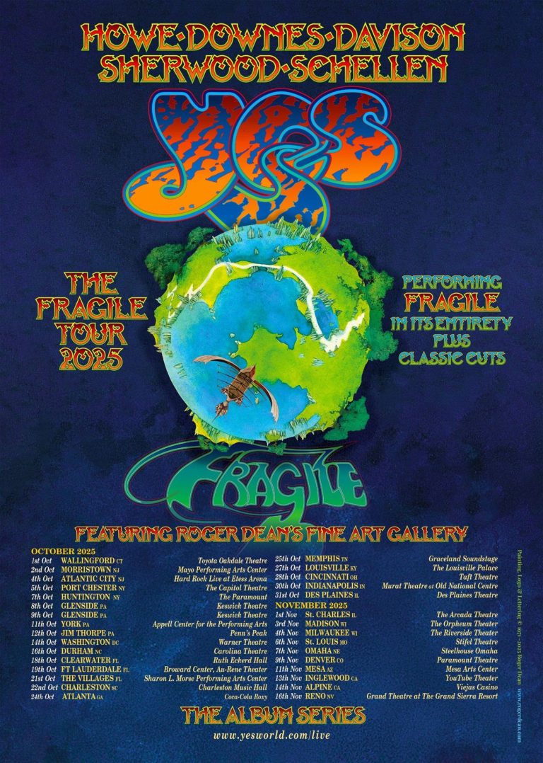 YES Today Launches “The Fragile Tour 2025”—Band to Perform Their Iconic ‘Fragile’ Album in its Entirety Along with Their Classic Cuts