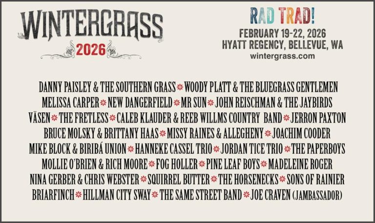 WINTERGRASS SHARES OFFICIAL LINEUP AND 'RAD TRAD' THEME FOR 2026 MUSIC FESTIVAL