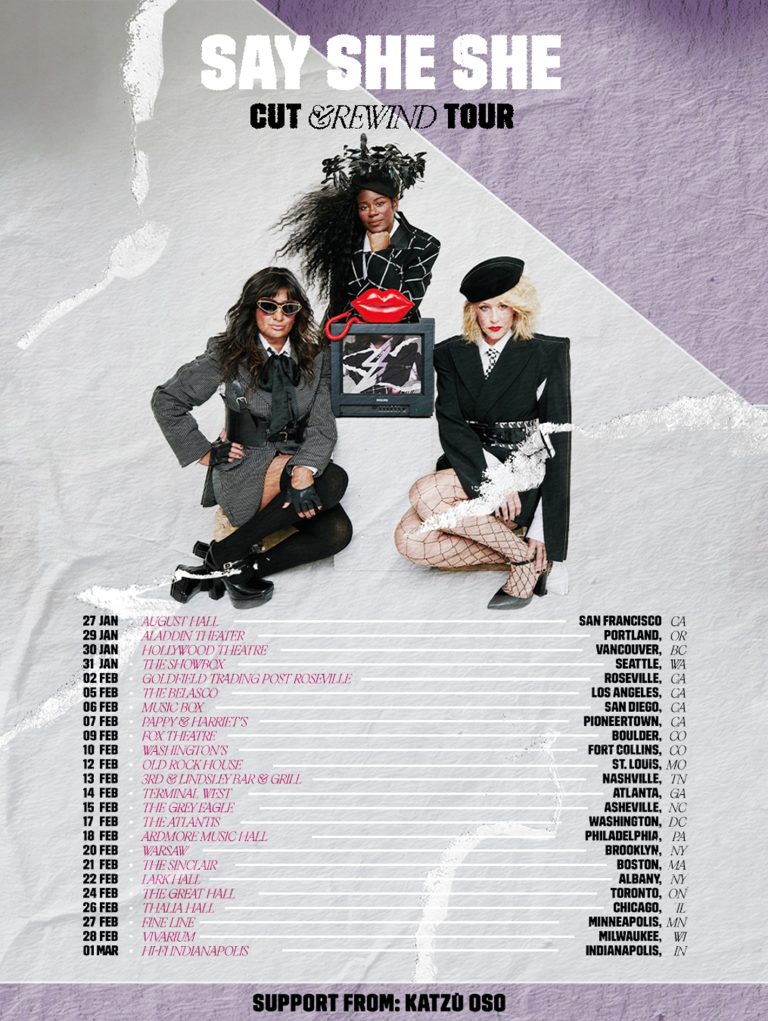 Say She She announces North American headlining 'Cut & Rewind Tour'