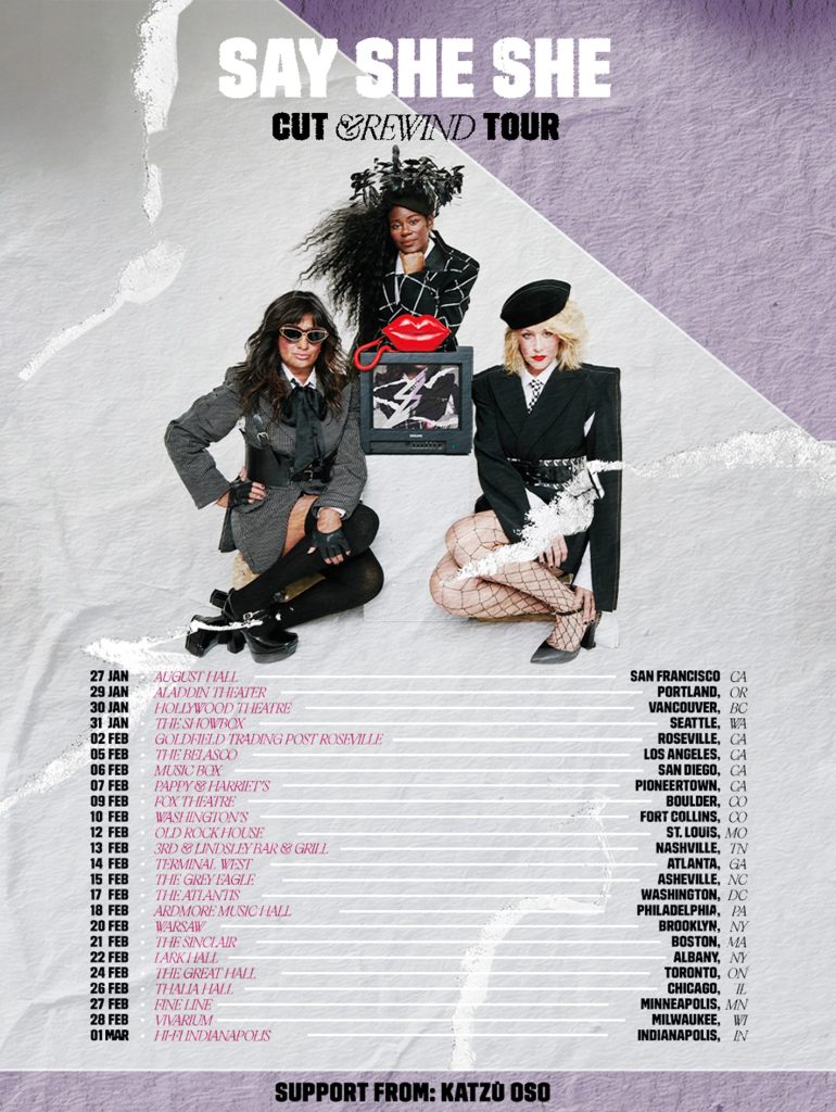 Say She She announces North American headlining 'Cut & Rewind Tour'