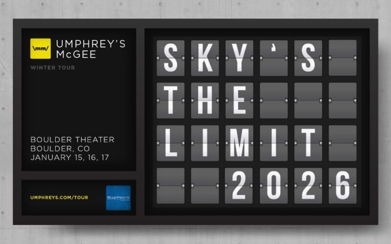 Umphrey’s McGee Brings “Sky’s The Limit Tour” to Boulder Theater • Jan 15–17, 2026