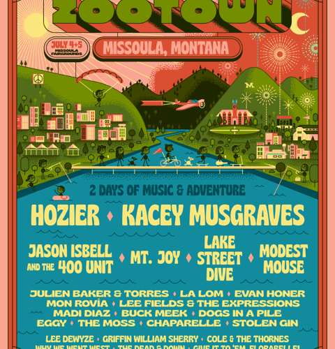 Zootown Music Festival Announces Inaugural 2025 Lineup Featuring Hozier, Kacey Musgraves & Jason Isbell