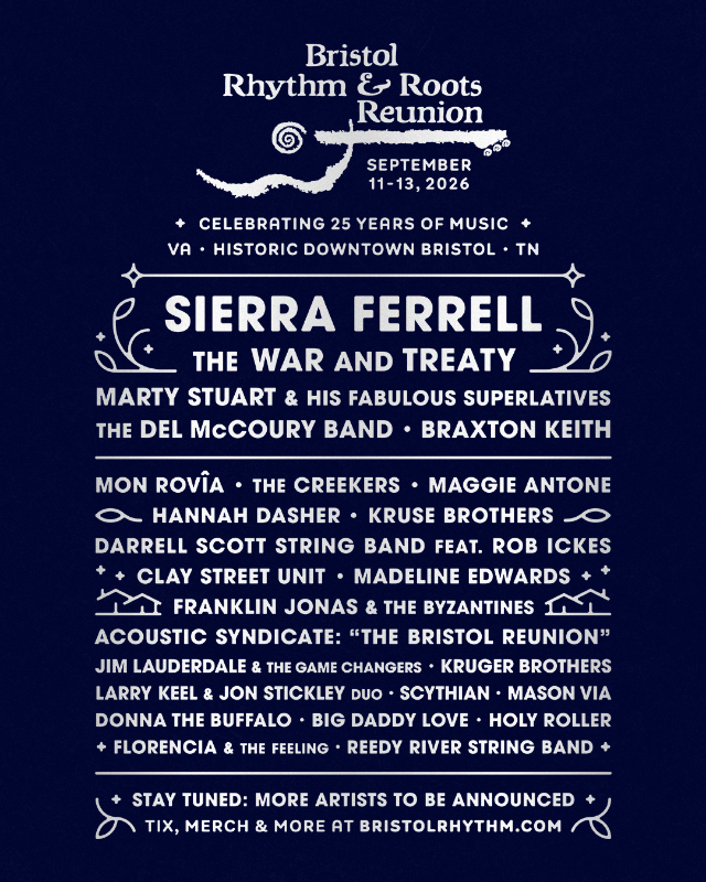 25 Artists for 25 Years at Bristol Rhythm & Roots Reunion 2026