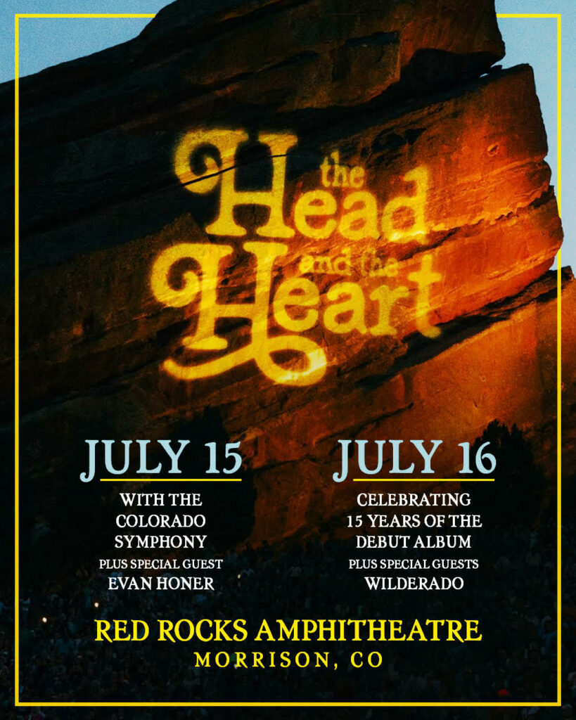 The Head and The Heart Announce Two-Night Red Rocks Run with Colorado Symphony