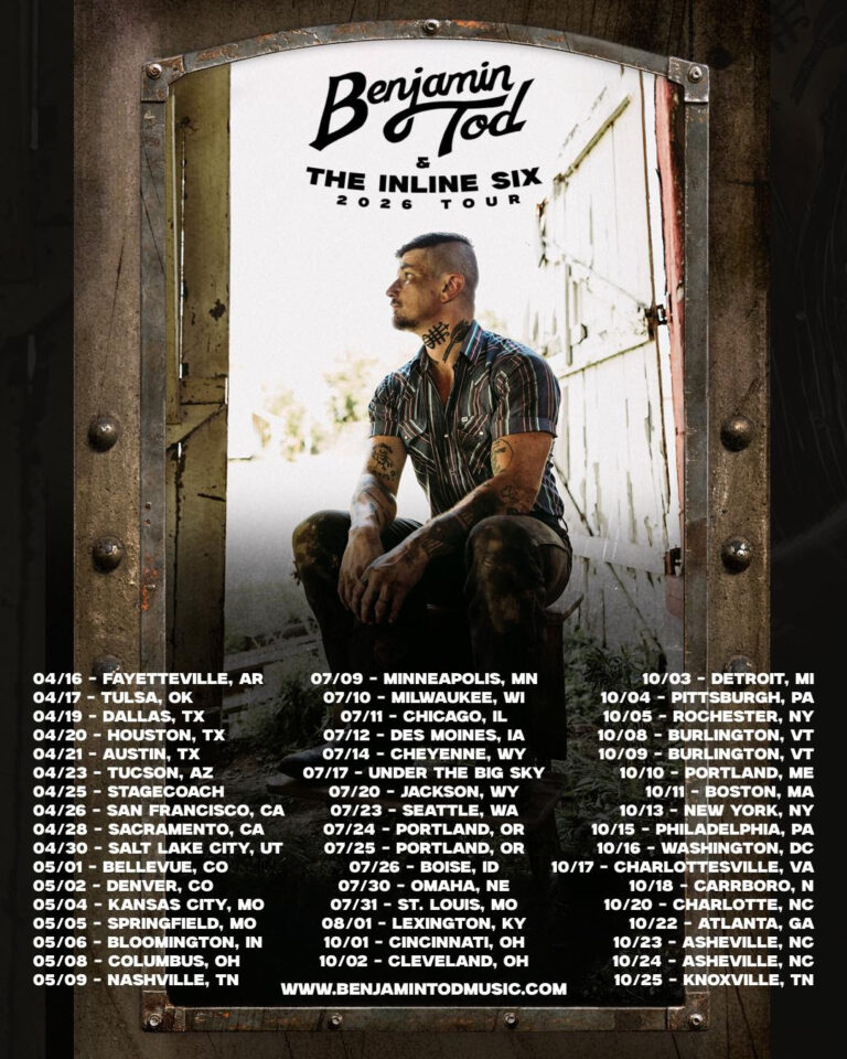 Benjamin Tod Announces New Band And Coast-To-Coast 2026 Tour