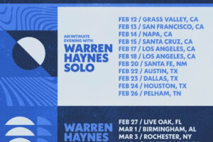 Warren Haynes Announces 2026 Solo Tour and Warren Haynes Band Dates