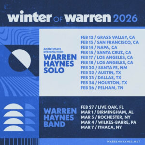 Warren Haynes Announces 2026 Solo Tour and Warren Haynes Band Dates