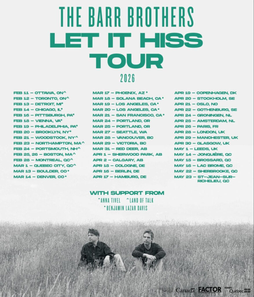 The Barr Brothers Extend 2026 Headline Tour Dates On Heels of Fall Arena Tour with Mumford & Sons