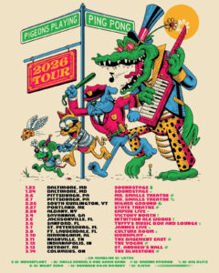 PIGEONS PLAYING PING PONG EXPAND 2026 TOUR WITH EAST COAST AND MIDWEST DATES