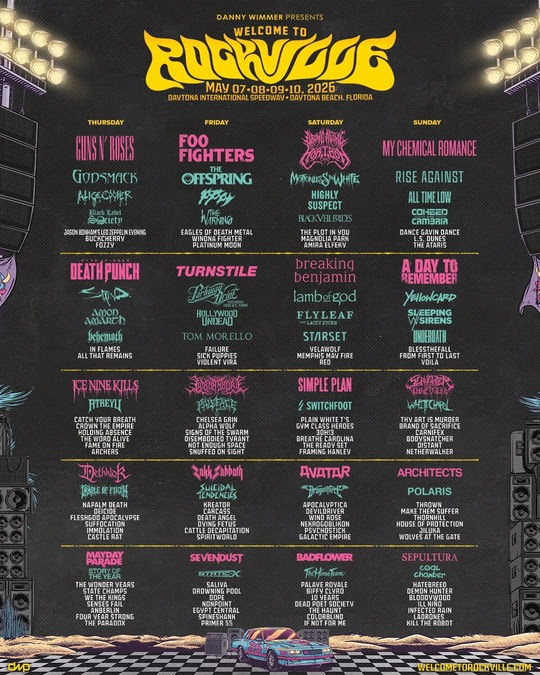 Welcome To Rockville 2026 Lineup Revealed For May 7-10