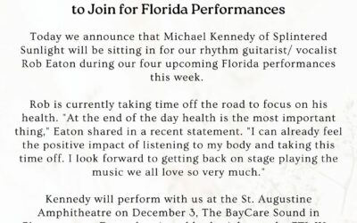 Rob Eaton Recovery Update as Michael Kennedy Joins DSO in Florida