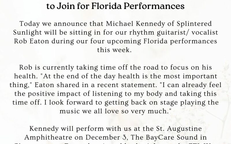 Rob Eaton Recovery Update as Michael Kennedy Joins DSO in Florida