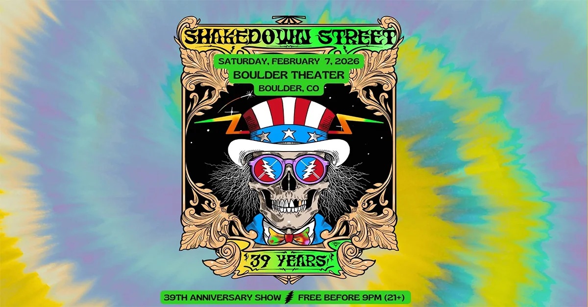 Shakedown Street Celebrate 39th Anniversary at Boulder Theater on Feb 7, 2026