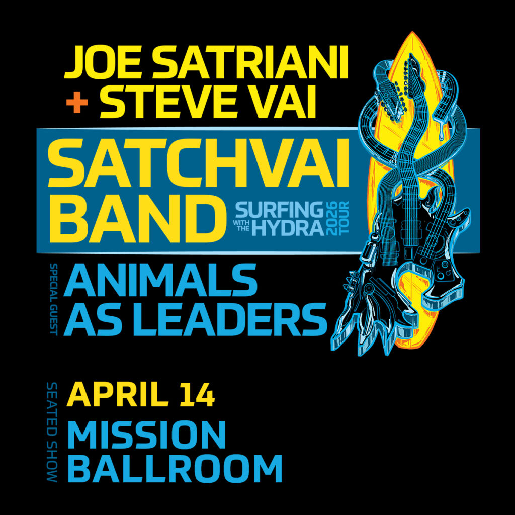 Joe Satriani and Steve Vai are bringing their electrifying SATCHVAI Band to the United States