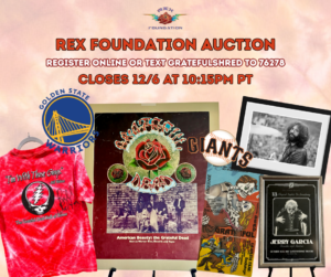 Grateful Shred Auction Wraps Tonight Ahead of Fillmore
