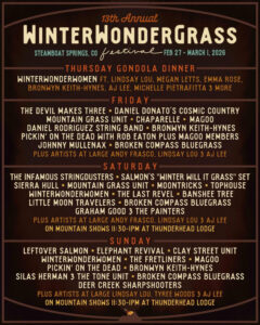 WinterWonderGrass Steamboat announces daily lineups