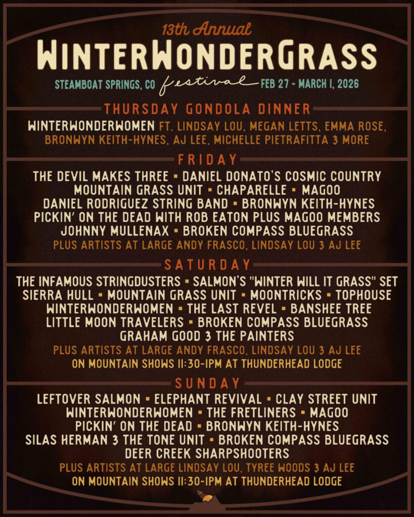 WinterWonderGrass Steamboat announces daily lineups
